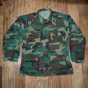 NATO Vintage Woodland Camo Jacket (M)